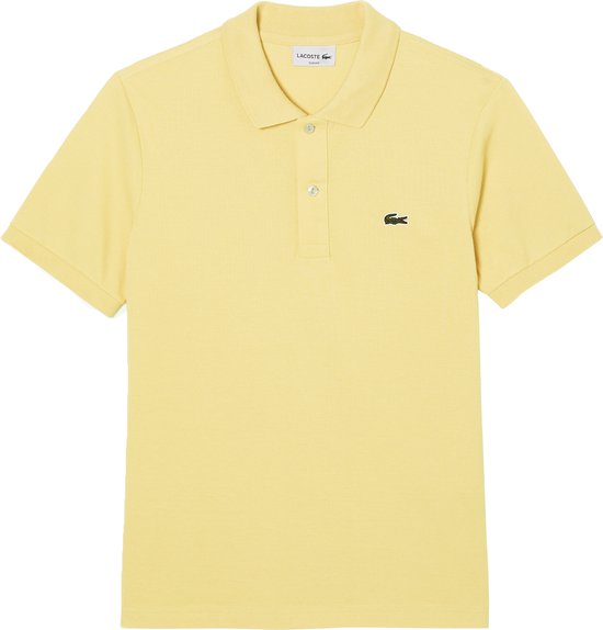 Lacoste - Piqué Polo Geel - Slim-fit - Heren Poloshirt Maat L