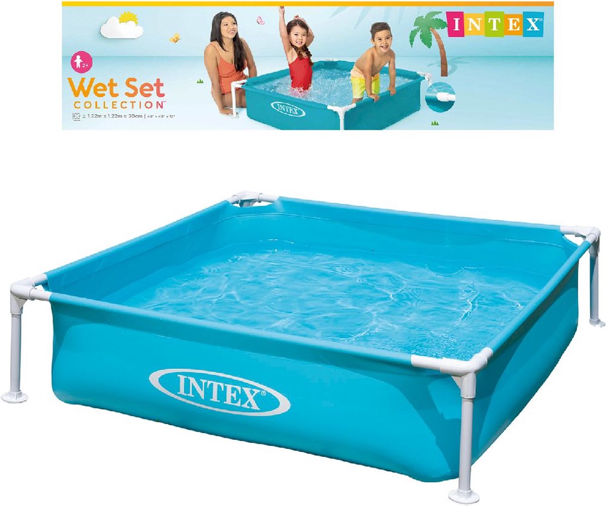 Intex Mini Frame Pool - Opzetzwembad - 122 x 122 x 30 cm