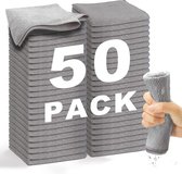 Microvezeldoeken 30 stuks - 30 x 20 cm - Schoonmaakdoekjes/reinigingsdoekjes voor huishouden, auto, motor