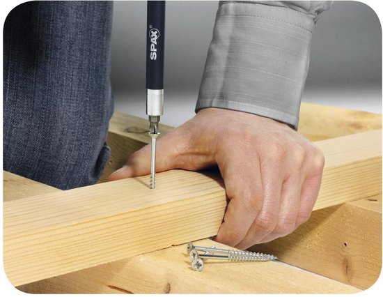 SPAX 1191010500803 Vis à bois 5 mm 80 mm Torx, 6 pans intérieurs ronds acier étamé par galvanisation 100 pc(s)