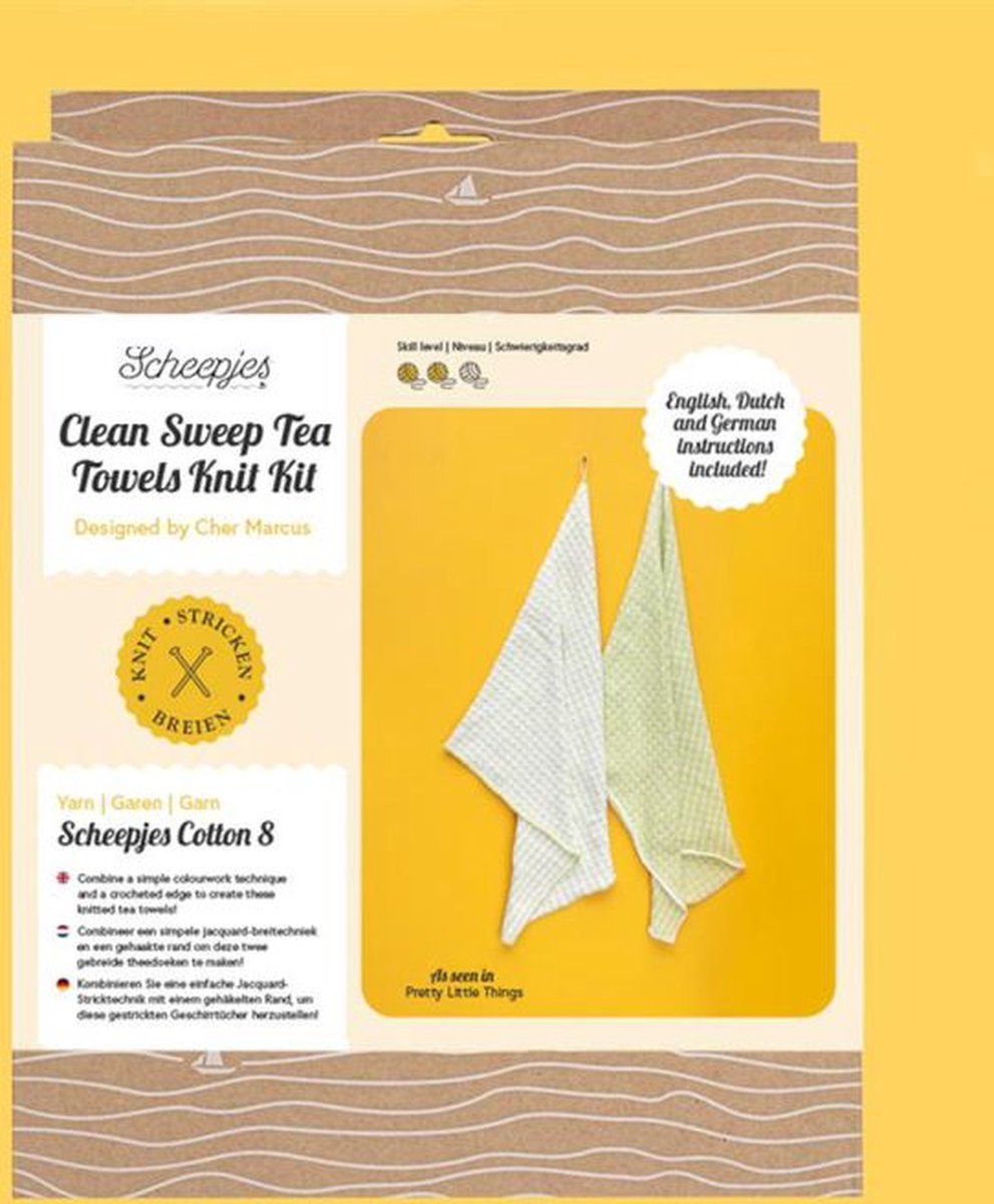 Scheepjes Clean Sweep Tea Towels breikit