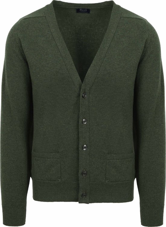 William Lockie Lamswol Vest Donkergroen Maat 3XL Heren bol
