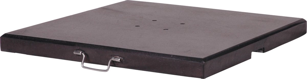 Platinum Sun & Shade - Parasolvoet - Milano - 90kg - Zwart gepolijst graniet - Rolwieltjes - Stabiel