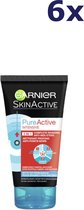6x Garnier SkinActive Pure Active Int. 3en1 150ML