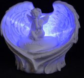 Boutique Trukado - Dream - Engelen Vleugels en Cherubijn - LED - beeldje - heel mooi en gedetailleerd - (hxbxd) ca. 8,5cm x 10,5cm x 7cm