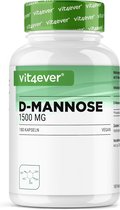 Vit4ever - D-Mannose - 180 capsules - 1500 mg per dagelijkse portie - Premium: van plantaardige fermentatie - hoge dosis - natuurlijk - veganistisch