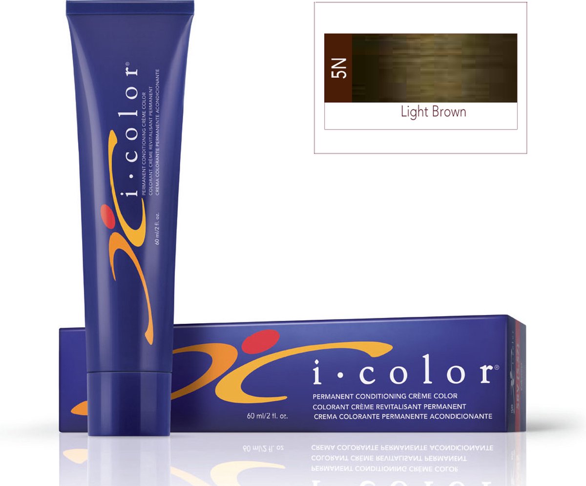 ISO i color Permanent Conditioning Crème Color 60ml 5N Light Brown