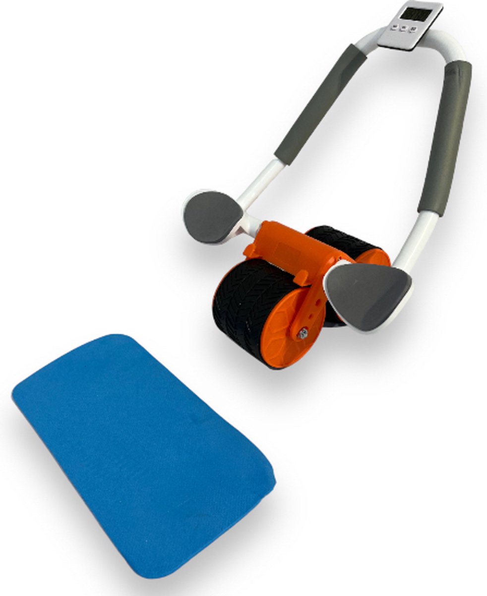 Padisport - Ab roller - Multifunctionele AB Roller met Timer en Automatische Rebound - Abdominale Ab Wielroller voor Buikspieren - Kracht- en Spiertraining - Afslanken - ab wheel - buiktrainer - buikspiertraing