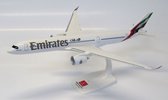 Schaalmodel vliegtuig Emirates Airbus A350-900 schaal 1:200 lengte 33,4cm