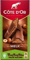 Côte d'Or BonBonBloc Chocoladetablet praliné noisette 3 tabletten x 200 gram