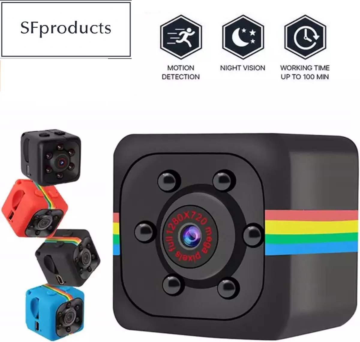 SFproducts mini camera- beveiligingscamera- anti inbraak- huisdieren camera- spy cam