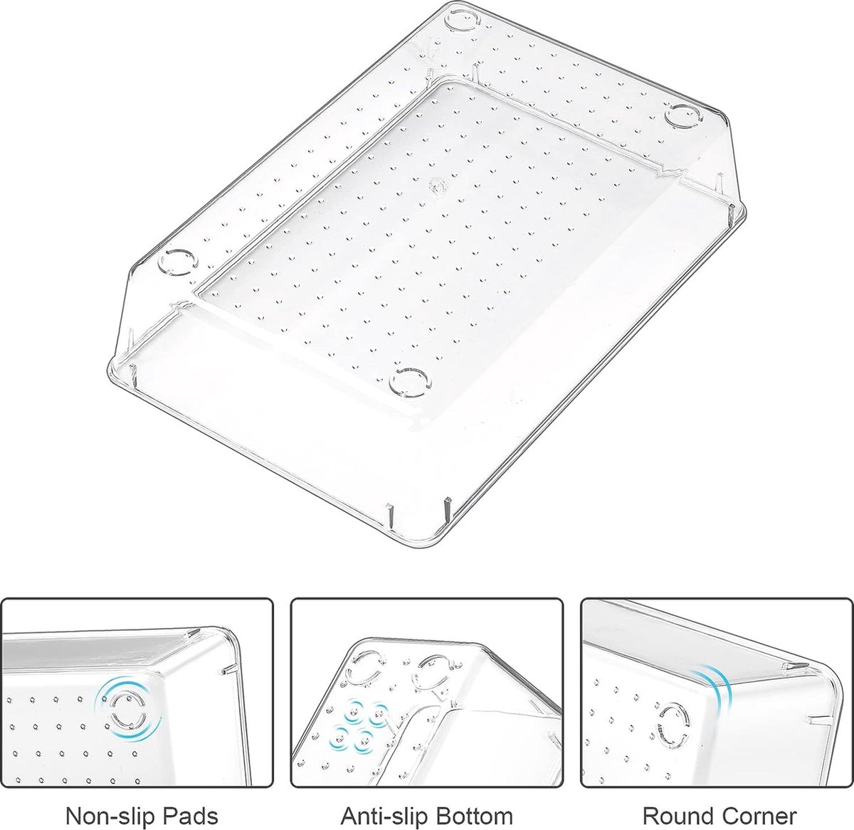 Lot De 2 Pots à Pinceaux En Acrylique Transparent - Organisateurs De Bureau Pour Stylos, Maquillage, Fournitures
