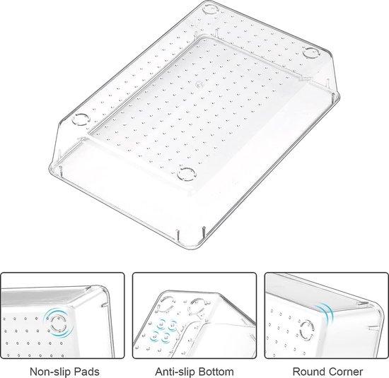 25 Organisateurs De Tiroirs Transparents Collazoey - 4 Tailles Pour Maquillage, Cuisine, Bureau Et Salle De Bain Organisateur Tiroir 25 Organisateurs De Tiroirs Transparents Collazoey - 4 Tailles Pour Maquillage, Cuisine, Bureau Et Salle De Bain Organisateur Tiroir