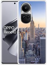 Cazy Hoesje geschikt voor Oppo Reno10 Pro 5G Skyline NY