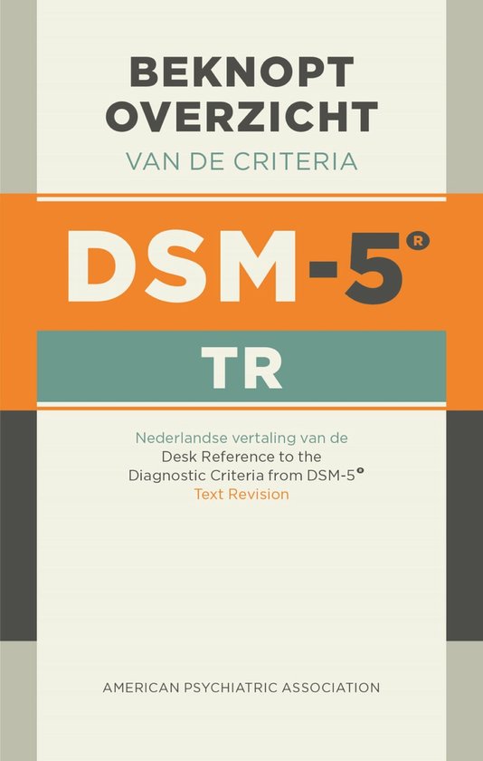 Foto: Beknopt overzicht van de criteria van de dsm 5 tr