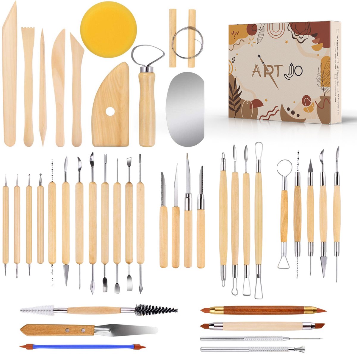 RayArt  Set de 8 outils de Modelage