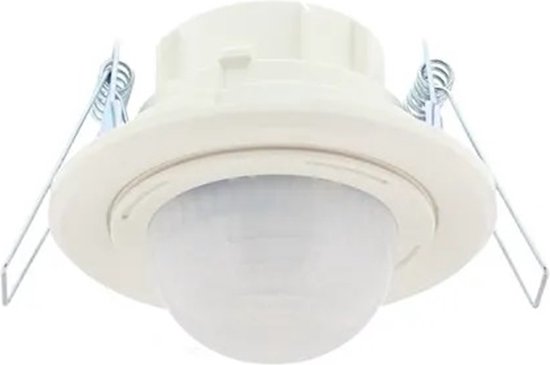 Infrarood bewegingsmelder zwart inbouw snel montage plafond - 3draads