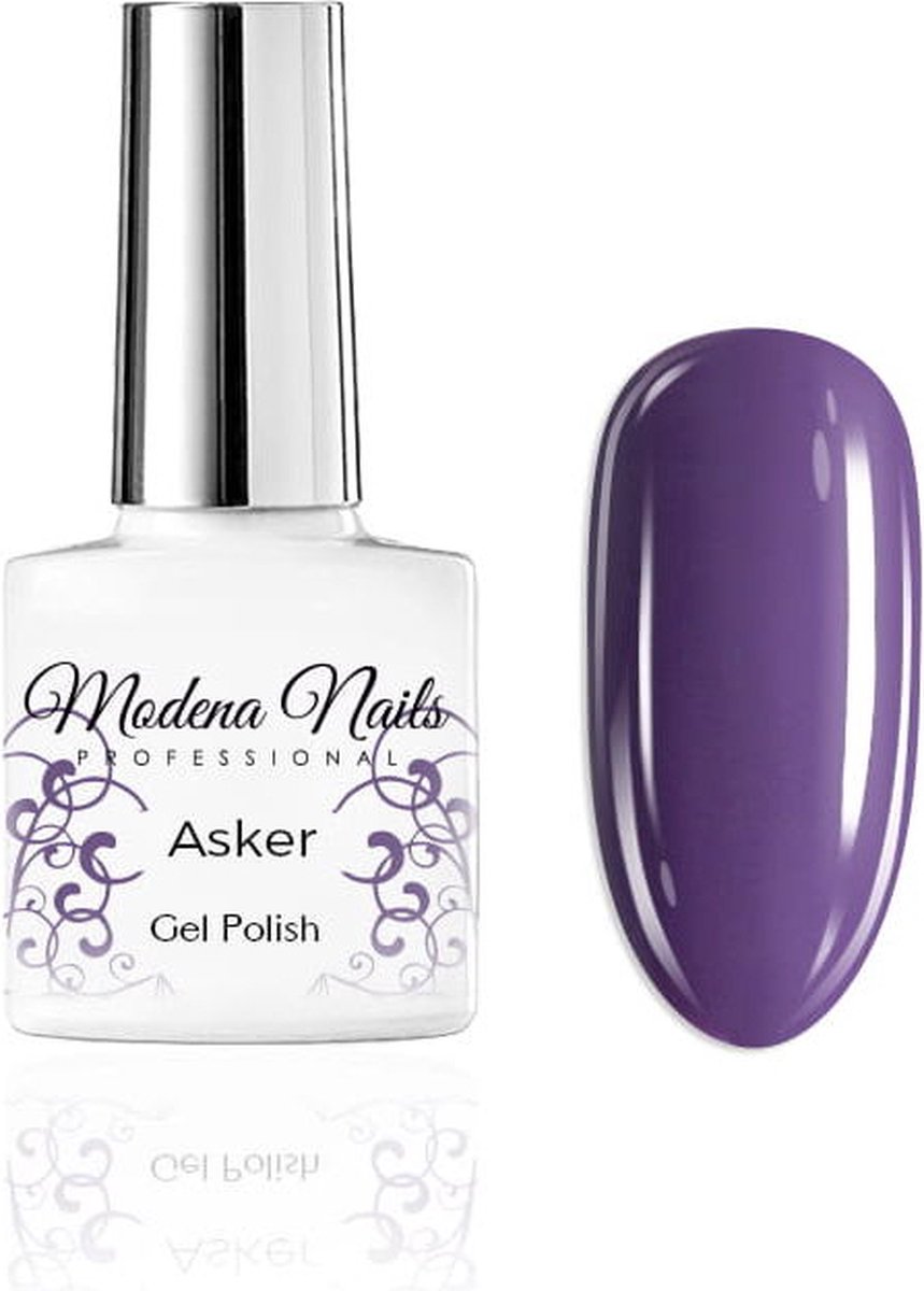 Modena Nails Gellak Autumn/Winter - Asker 7,3ml. - Paars, Turquoise - Glanzend - Gel nagellak - Gel nagellak