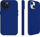 DECODED Siliconen Back Cover - iPhone 15 Plus - Anti-Bacterieel Hoesje - Geschikt voor MagSafe - Galatic Blue Blauw