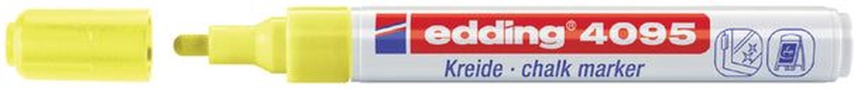 Krijtstift edding 4095 rond neon geel 2-3mm | Omdoos a 10 stuk | 10 stuks