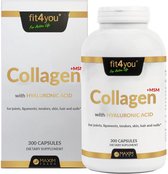 fit4you-Collageen-bevat hyaluronzuur-vitamine C-300 capsules