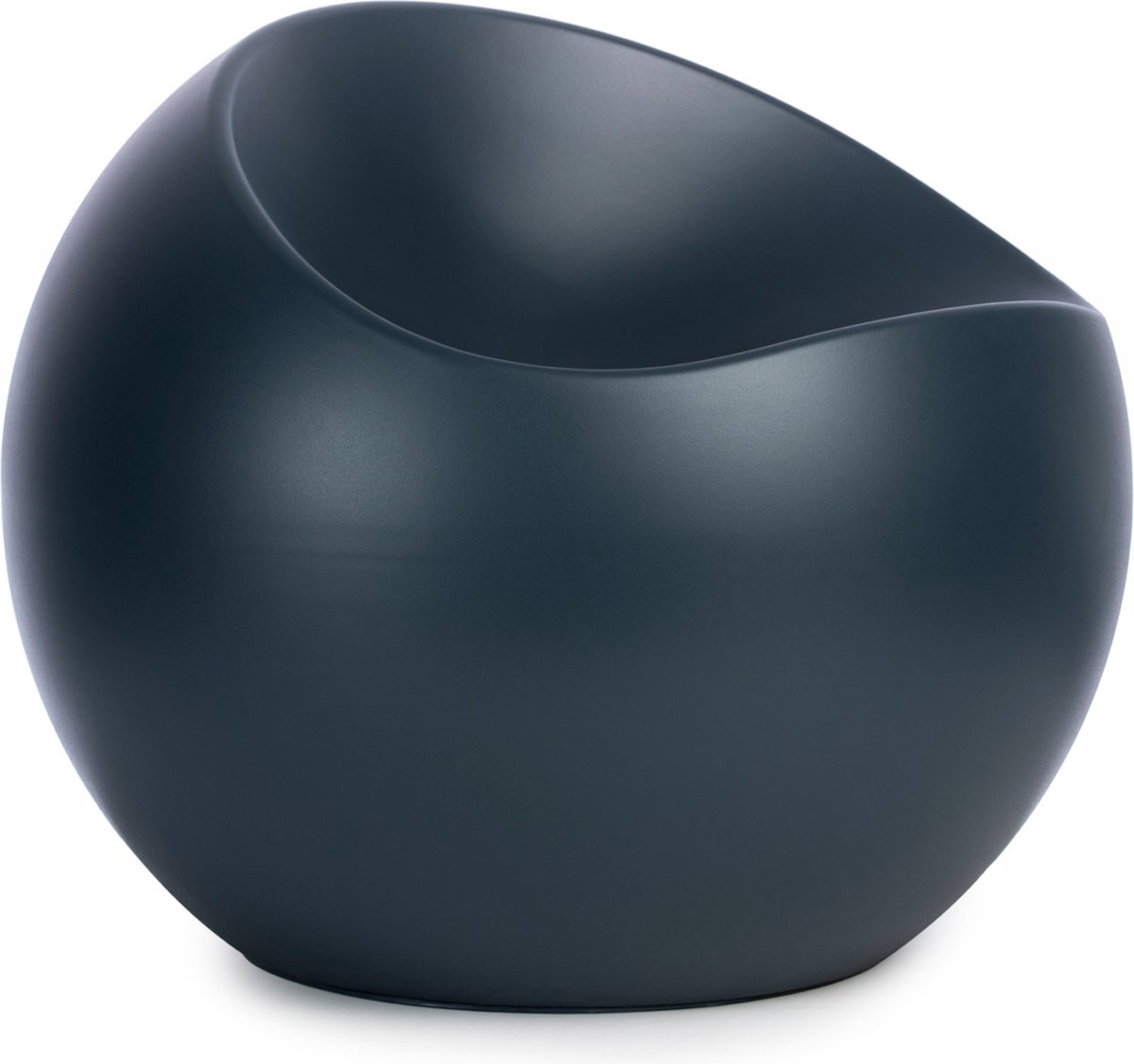 XLBoom Blauwe Mat Ball Chair - Loungebank - Gerecycleerd ABS - 55 × 55 × 50 cm