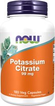 Potassium citrate 99mg 180 capsules - kaliumcitraat voor een normale spierfunctie | NOW