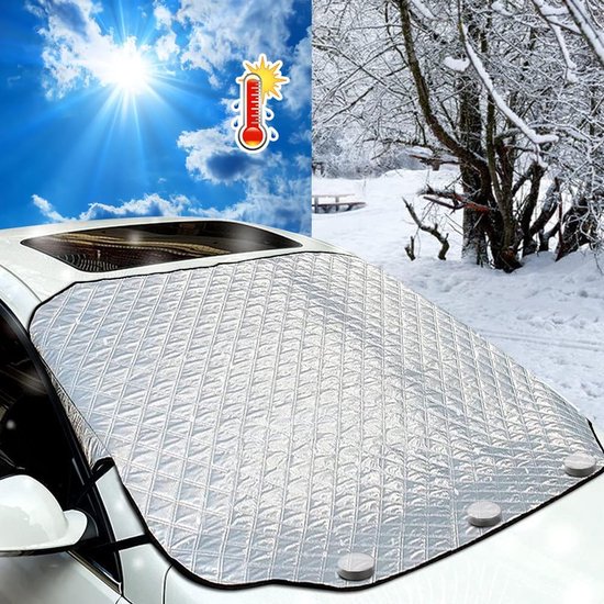 Housse Pare-Brise Pour VW Crafter 2018-2024 - Protection Anti-Gel, Neige, Soleil, En Tissu Oxford Réfléchissant