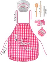 Cuisine Kok Set - Set d'habillage - Tablier de cuisine + Accessoires de vêtements pour bébé - Tout pour le petit chef