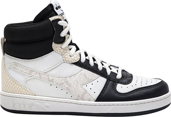 Diadora Magic Basket Mid Reptile Zwart- Wit