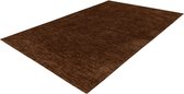 Lalee Comfy Uni vloerkleed karpet effen laagpolig vloerkleed rechthoekig organische vormen tapijt fraai gemêleerd 160x230 cm Licht bruin