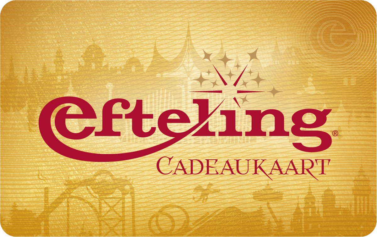 Efteling - Cadeaubon - 100 euro + cadeau enveloppe