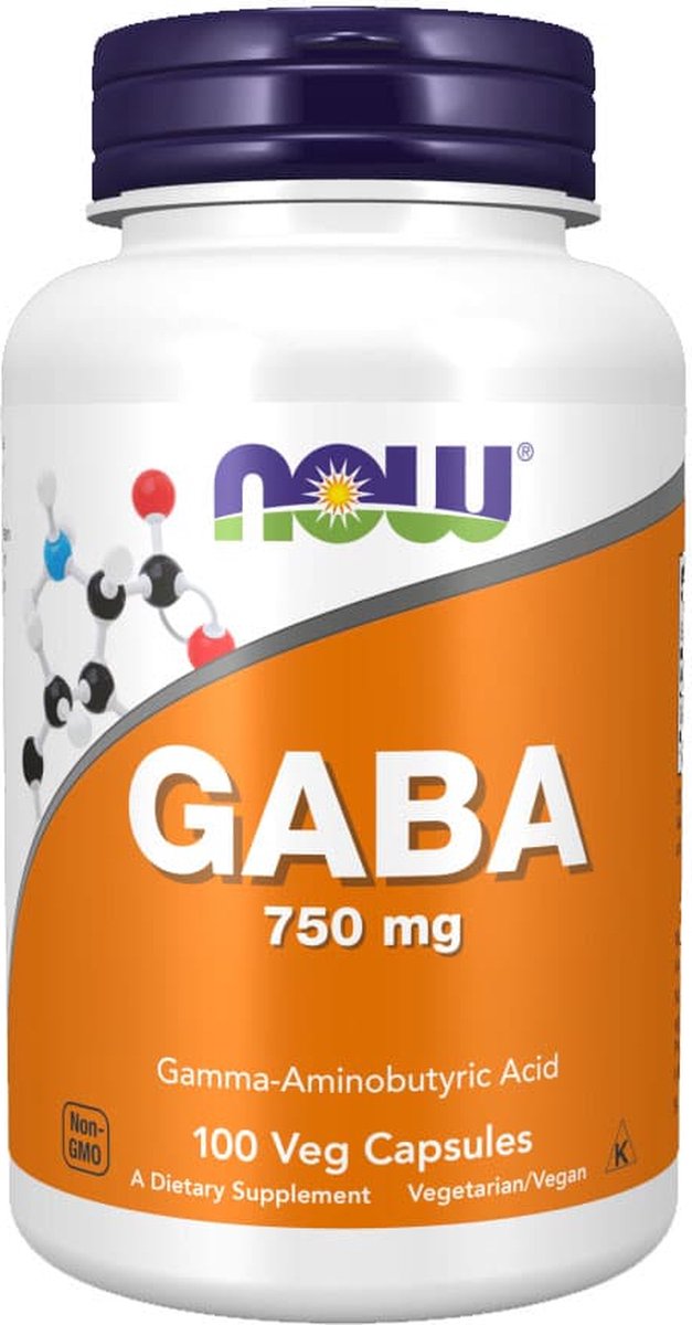 Goedkoopste NOW FOODS GABA 750 mg 100 kaps.