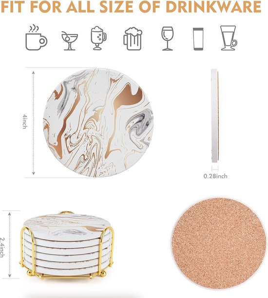 Bestverkochte Marmeren Onderzetters Met Een Elegant Ontwerp In Hete Verkoop Gema