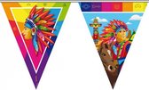 Indianen kinder verjaardag thema vlaggenlijn 10 meter - Feestartikelen/versiering