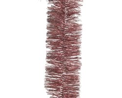 Decoris kerstslinger - oudroze - lametta - 270 x 7 cm - folie slinger - kerstversiering