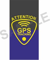 5 stuks gele GPS Tracking Sticker voor fiets, brommer etc. Geel