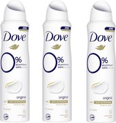Dove Deo Spray - Original 0% - 3 x 150 ml
