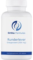 Runderlever - 500 mg - 180 capsules - grasgevoerd - vitamine A - B-vitaminen - ondersteuning immuunsysteem - energie