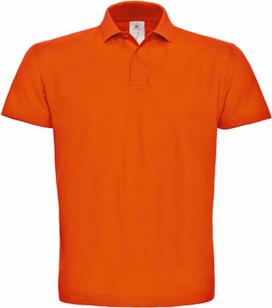 Unisex Polo 'ID.001' Oranje merk B&C Collectie maat L