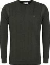 Gabbiano Trui Trui Met Structuur 613759 502 Army Mannen Maat - XL