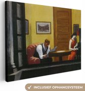 Canvas Schilderij Kamer in New York - Edward Hopper - 40x30 cm - Wanddecoratie