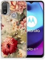 TPU Case geschikt voor Motorola Moto E20 | E40 Bloemen