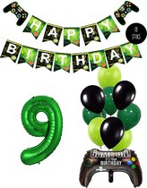 Cijfer Ballon 9 Game Videospel Verjaardag Thema - De Versiering voor de Gamers Birthday Party van Snoes