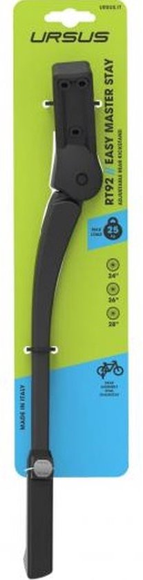 Ursus Standard Easy Master Stay, montage sur fourche arrière. Zwart, 335 mm, réglable 24-28, charge max 25 kg (emballage suspendu)