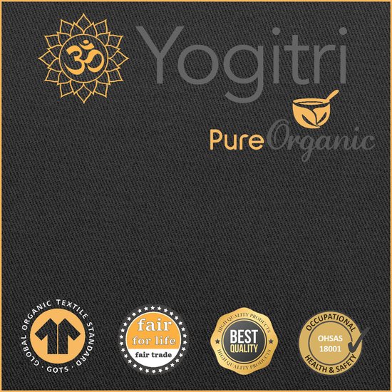 Yogitri Meditatiekussen ECO Raja rond - Antraciet Grijs van Yogitri — afbeelding 5