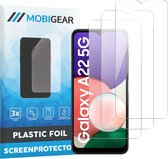 Mobigear Screenprotector geschikt voor Samsung Galaxy A22 5G | Mobigear Screenprotector Folie - Case Friendly (3-Pack)