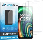Mobigear - Screenprotector geschikt voor Realme C25Y | Mobigear Screenprotector Folie - Case Friendly (3-Pack)