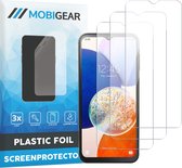 Mobigear Screenprotector geschikt voor Samsung Galaxy A14 | Mobigear Screenprotector Folie - Case Friendly (3-Pack)