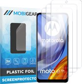 Mobigear Screenprotector geschikt voor Motorola Moto E32s | Mobigear Screenprotector Folie - Case Friendly (3-Pack)